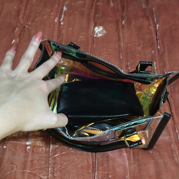 See-thru Multicolor Holographic Purse Brand New - Picture 10 of 11